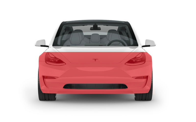 Paint Protection Film - Partial Front for Tesla 3